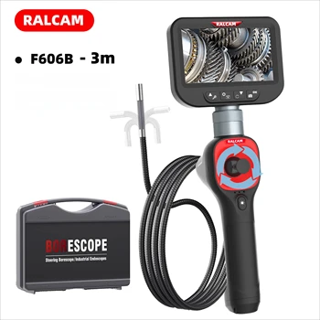 360° Articulating Borescope 6.2mm 4 Ways 3m wires IPS Automotive Inspection Camera 6 Adjustable LED Lights 1