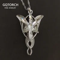 Collier Arwen en argent Sterling 925 pour femme, accessoire tendance, princesse féerique, étoile du crépuscule, chaîne de chandail 1