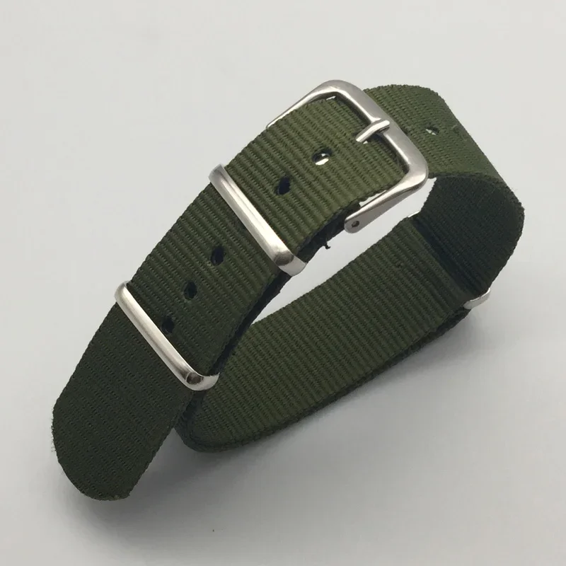 Durable Nylon Canvas Sports Watch Strap with Buckle