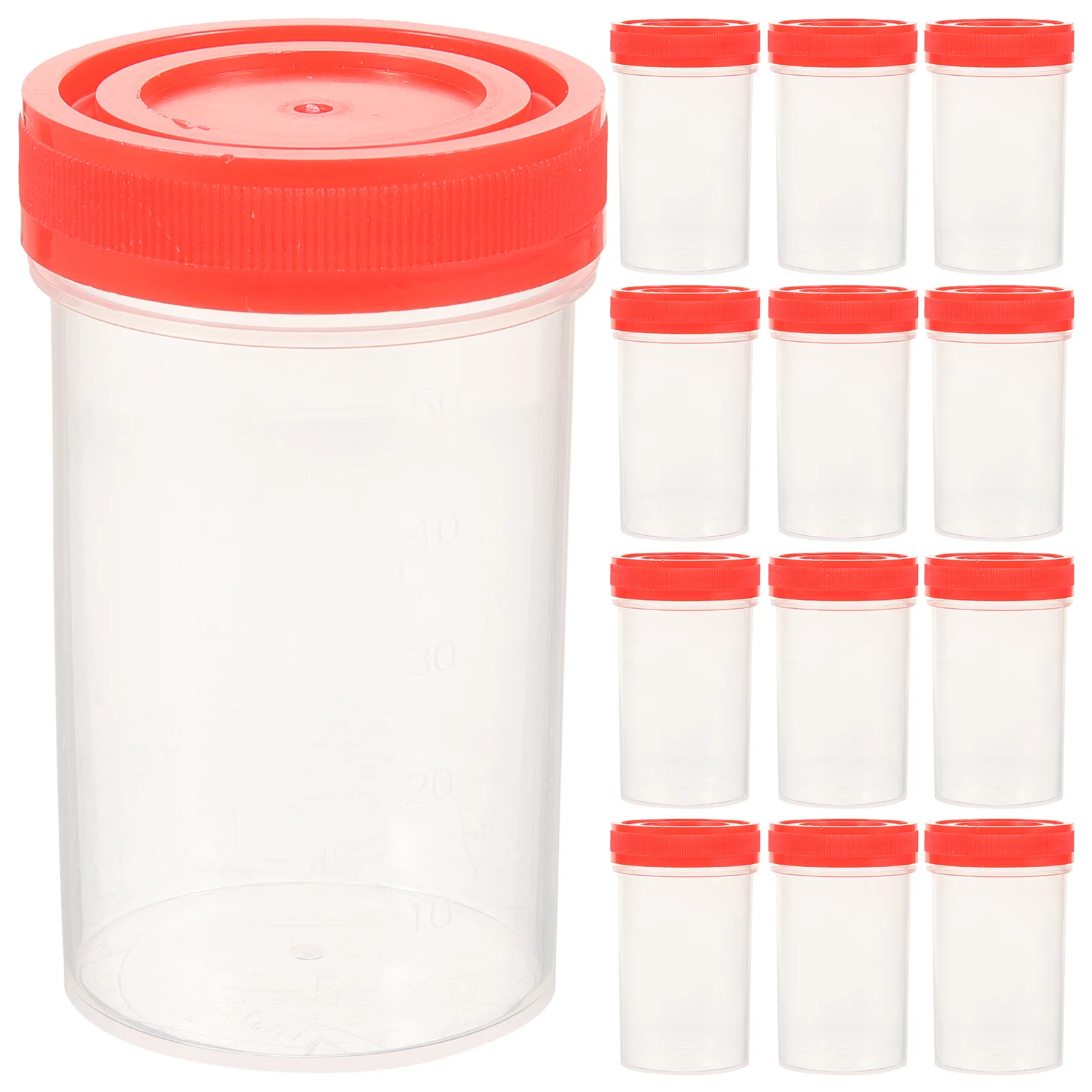 25Pcs Specimen Cup Screw Lids Urine Sample Jar Containers Urine Collection Cup Safe Pee Stool Sample Testing