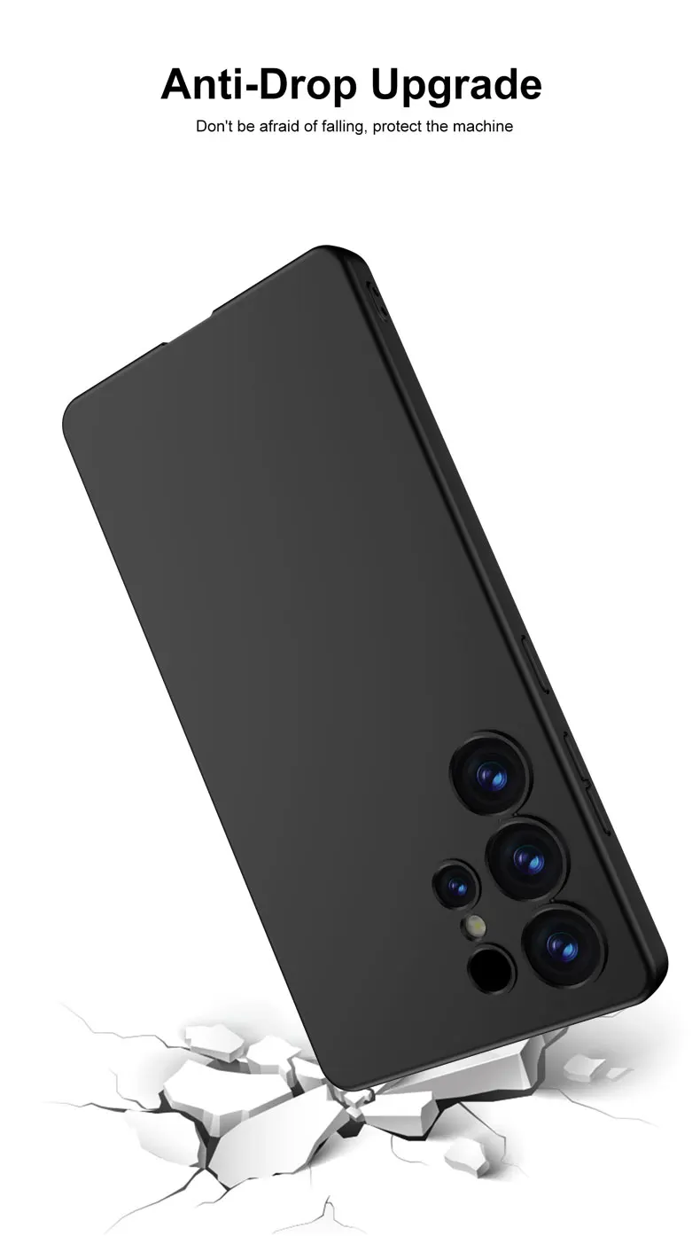 Ultra-thin Matte TPU Soft Case for Samsung Galaxy S25 Ultra Camera Protective Sk