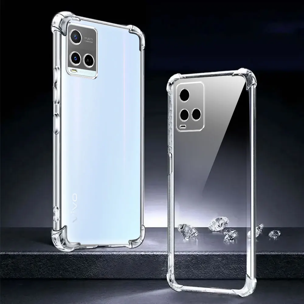 Shockproof Clear Soft Silicone Phone Case - Durable Protective Cover