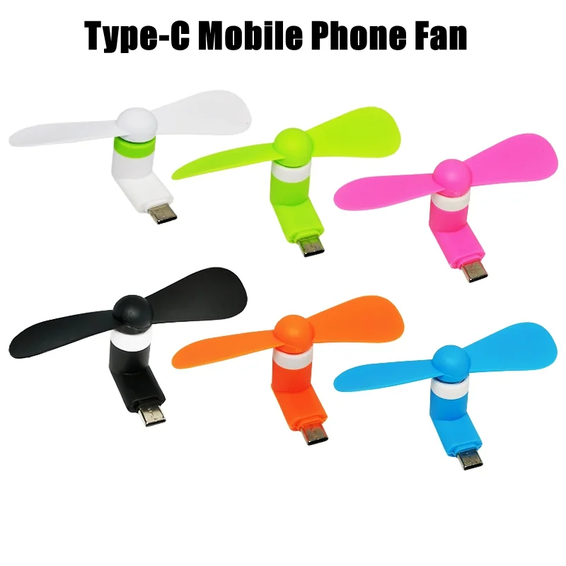 1W Creative Portable Mini Micro USB Fan mini fan cooling fan mini exhaust fan Mobile Phone Power Bank Fan USB Cool Gadgets Cooling Fans For Macbook Pro Type-C Android