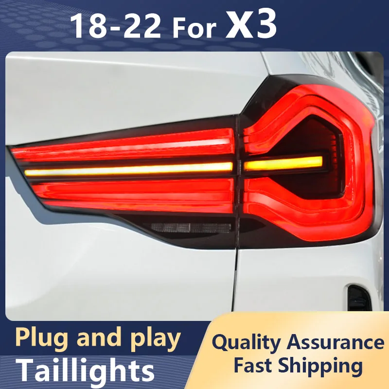 

Car Taillights For BMW X3 2018-2022 IX3 G01 G08 LED DRL Dynamic Turn Signal Rear Fog Lamp LED Brake Reversing Auto Accessories