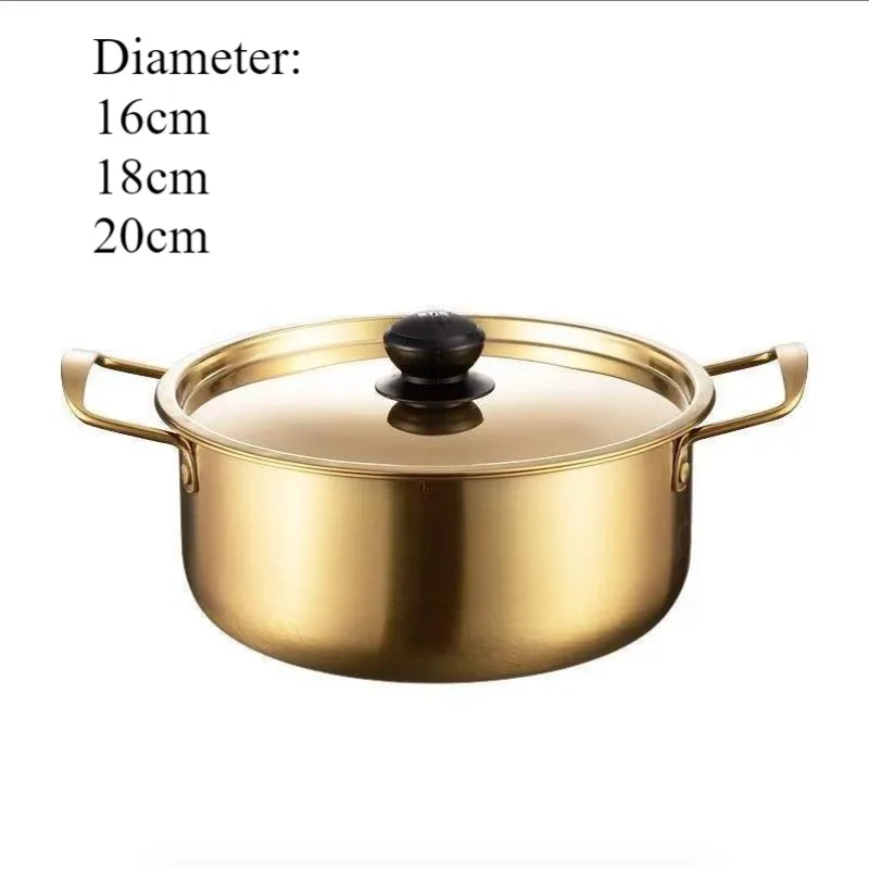 Korean Style Golden Ramen Noodle Pot