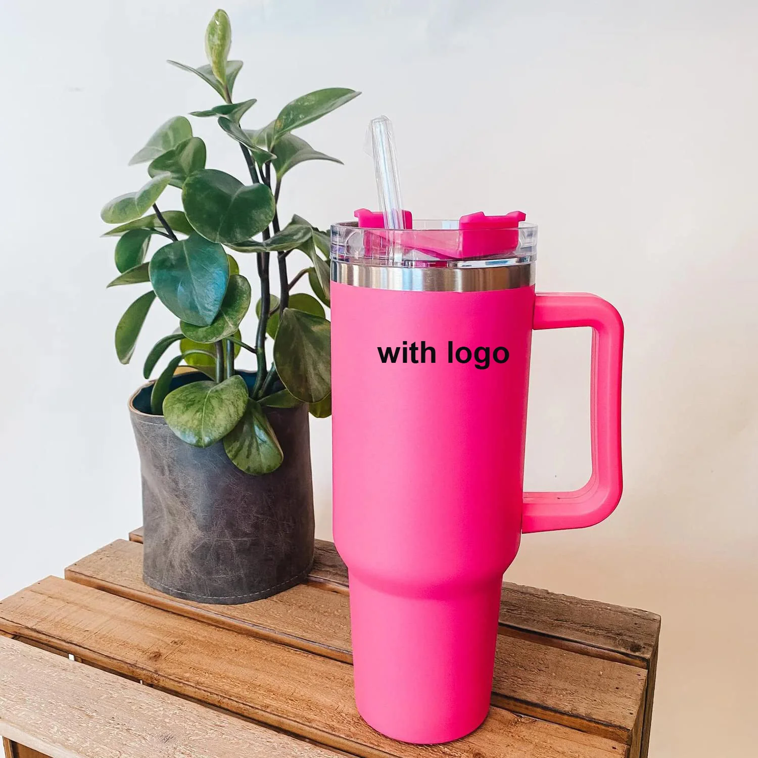 40oz Thermos Cup With Handle Vacuum Cup Large Capacity Stanleyy