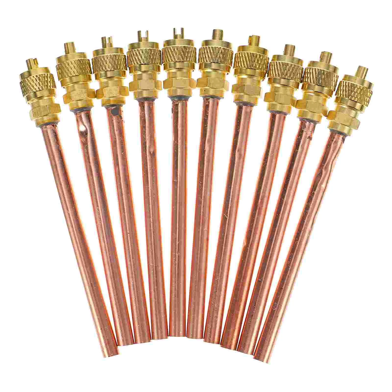 10 Pcs Valve Needle Tube Air Conditioning with Core Refrigeration Check Conditioner