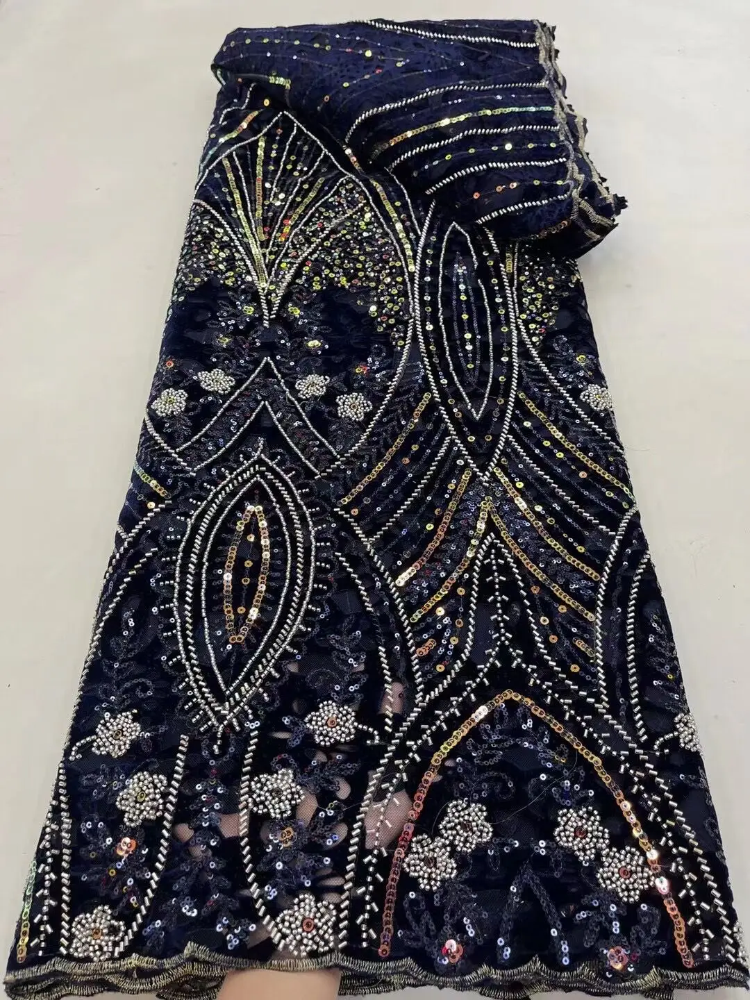 

Африканская вышивка, тюль, кружевная ткань, фототкань с блестками и бусинами, высокое качество, французская сетчатая кружевная ткань для свадебного платья