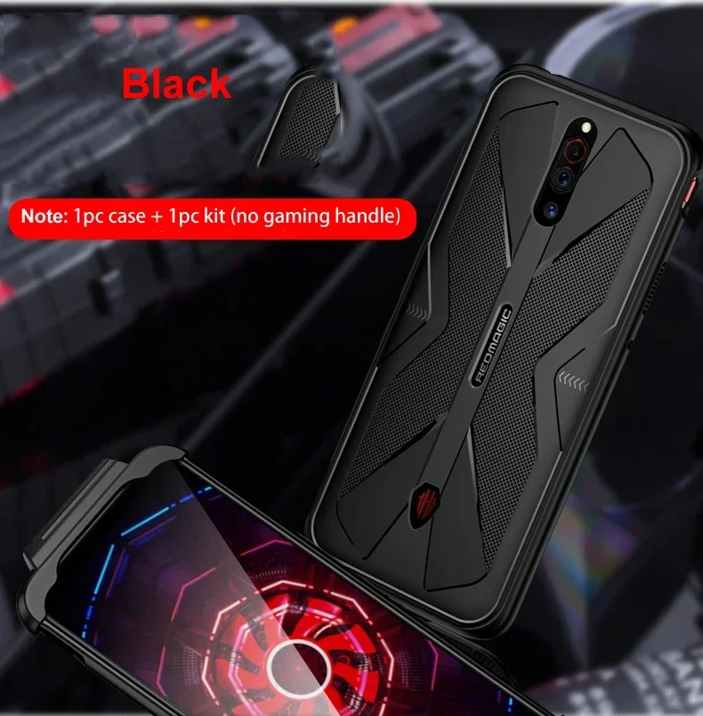 Nubia Red Magic 5G 5S 전화 6.65 인치 케이스 액세서리 소프트 안티 노크 실리콘 통기성 게임 커버 케이스 보호 Funda