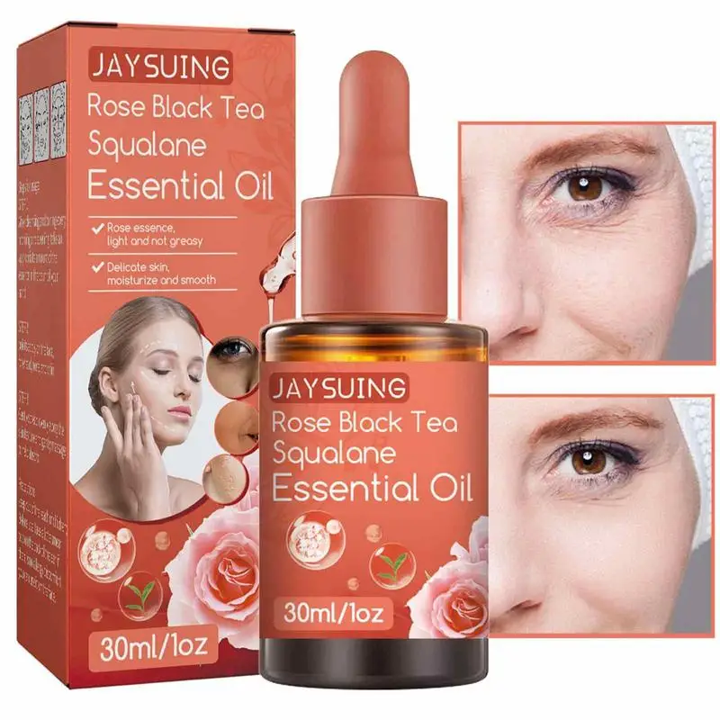 RoseBlackTeaSqualaneEssenceOilAntiWrinkleAntiAging