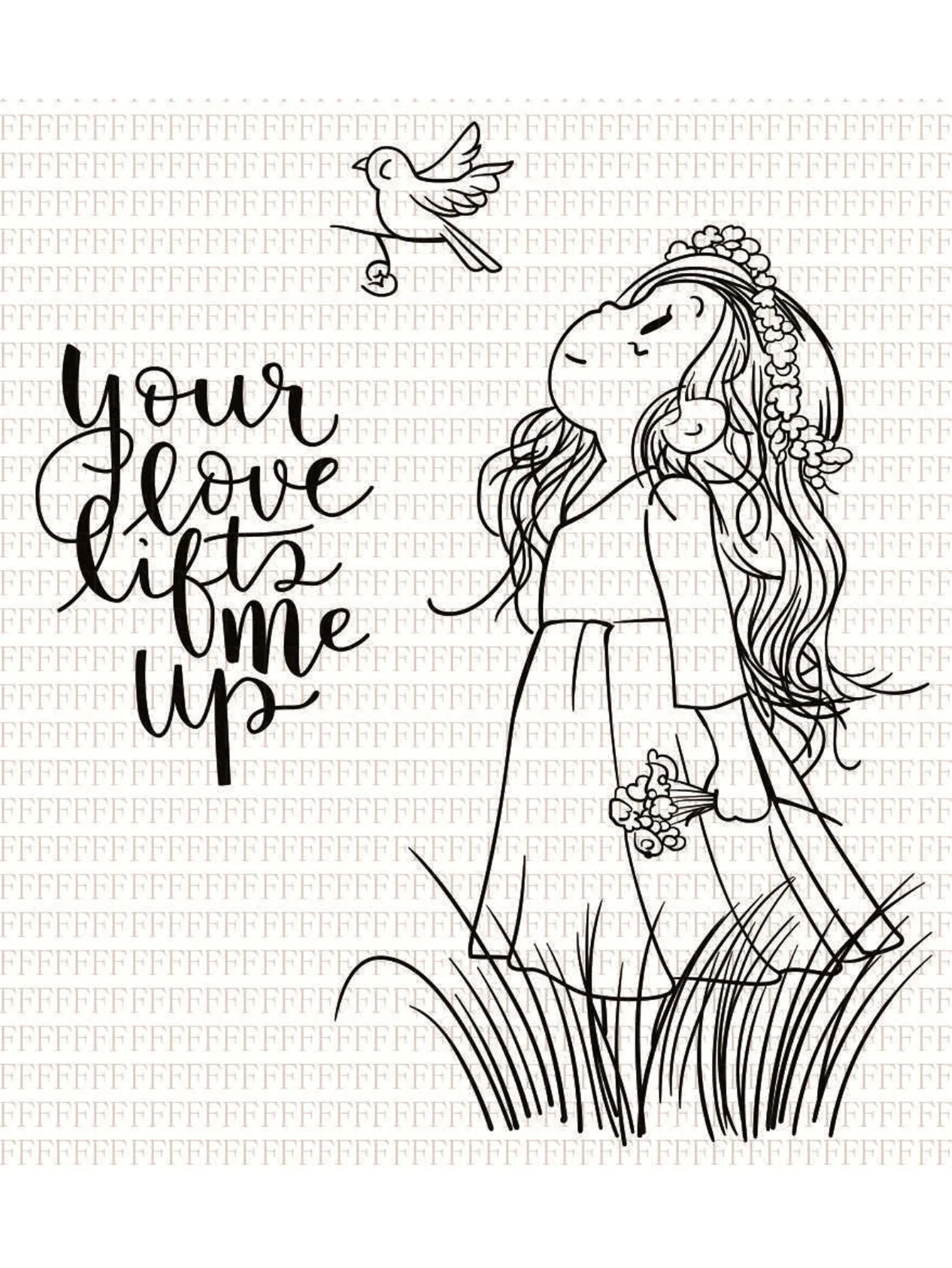 Transparent Silicone Rubber Stamp and Metal Die Sheet Cling Clear Girl DIY Scrapbooking Cute Pattern Photo Album clear stamps clear rubber stamps