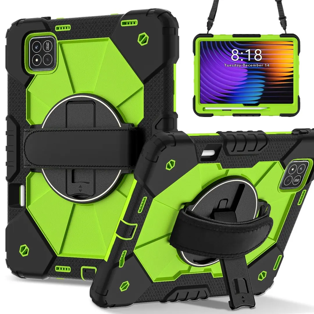Enhanced 360 Rotating Armor Stand Case with Handle Grip