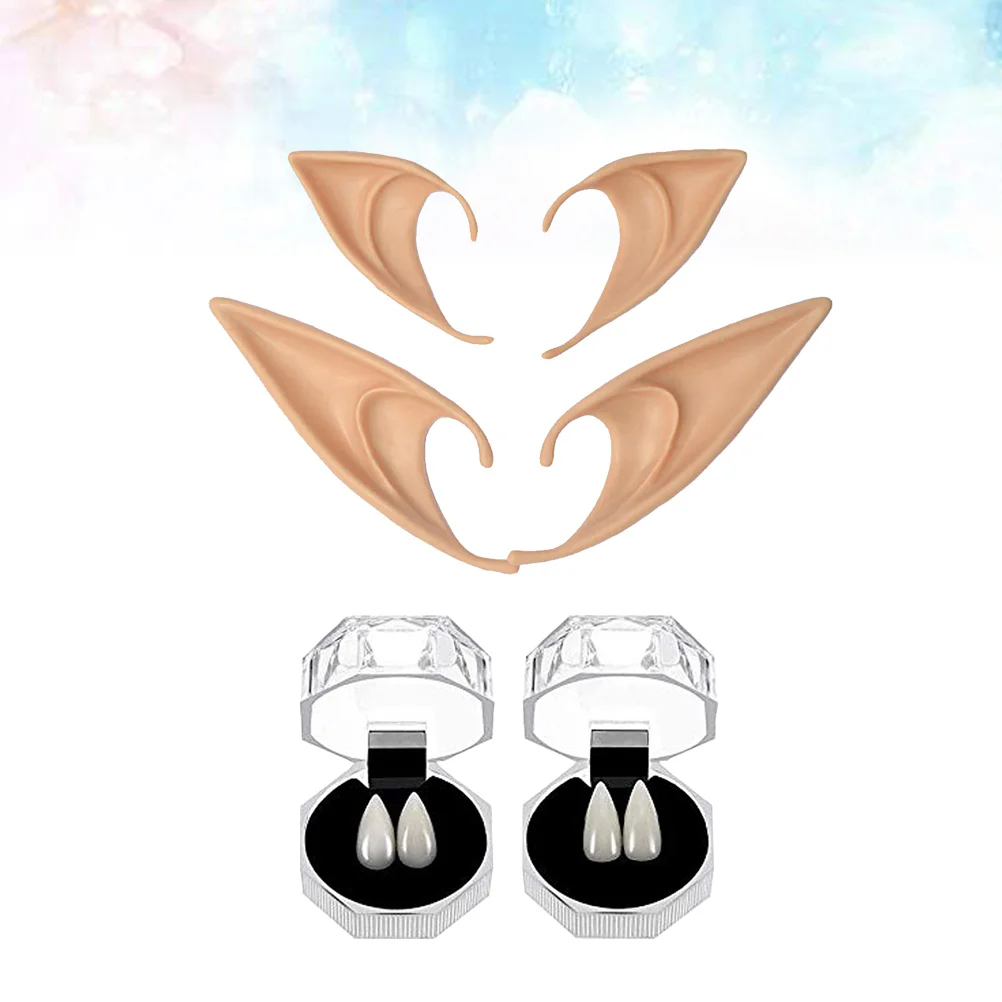 

Креативный и прочный реквизит для Хэллоуина, костюм с мячом, ушками эльфа, зубами вампира