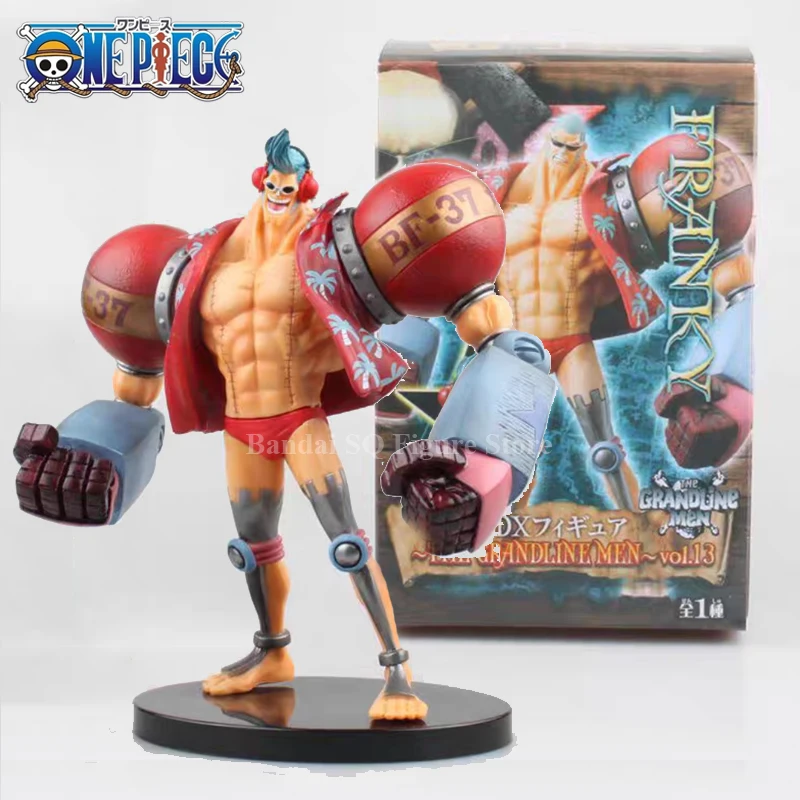 

18cm One Piece Figure Franky Figure The Grandline Men Action Figure Anime Model Doll Collectible Ornaments Children'S Toys Gift