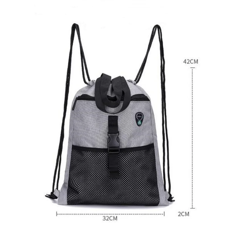 방수 스포츠 체육관 가방 Drawstring 자루 스포츠 피트니스 여행 야외 배낭 쇼핑 가방 경량 수영 요가 가방