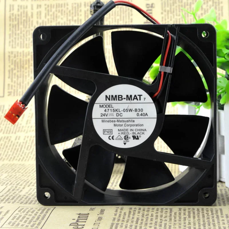 오리지널 NMB-MAT7 CPU 선풍기, 듀얼 볼 주파수 변환기, 선풍기 12038, 120x120x38mm, 4715KL-05W-B30, 24V, 0.4A