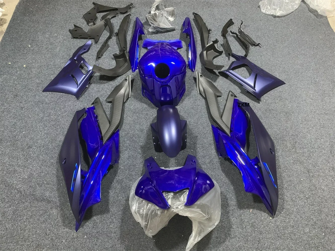 

Комплект обтекателей для мотоцикла Yamaha R3 19-23 R25 2019 2020 2021 2022 2023 обтекатель матовый фиолетовый