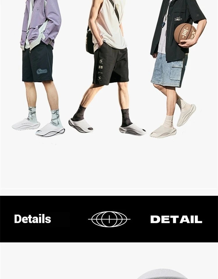 شباشب Xtep Starfall للذكور لصيف 2025 أحذية جديدة خفيفة الوزن غير رسمية قابلة للتنفس ونعل ناعم أحذية زغب مريحة 875219350001