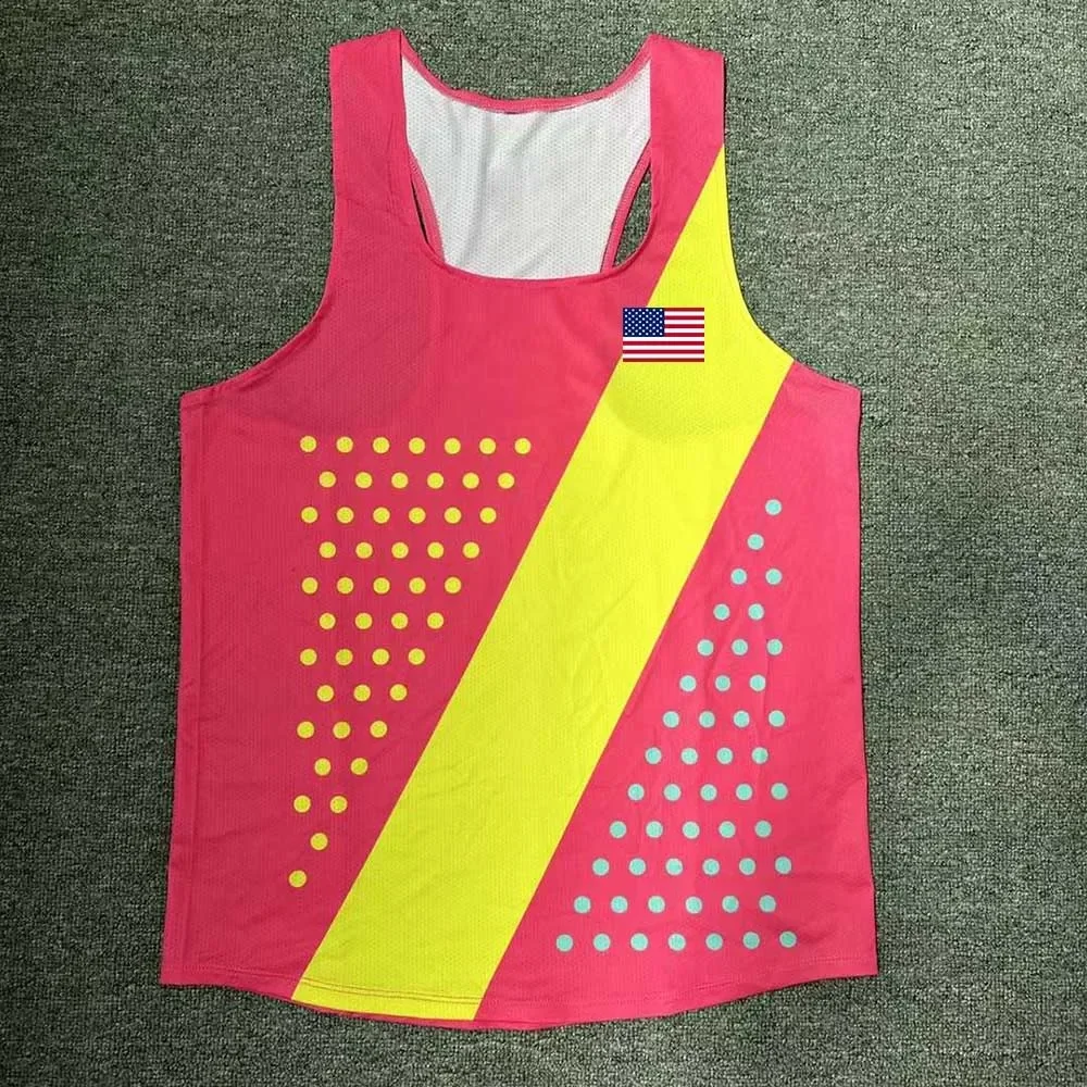 Brand Run Athletics Tank Top Runnning Speed Singlet Fitness Shirt Mens Clothing Guys Sleeveless Vest Athlete Track Field Singlet 5
