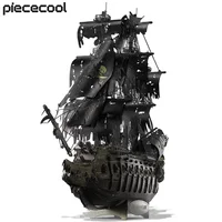 Piececool 3D Metal Puzzle The Flying Dutchman Model Building Blocks Pirate Ship Jigsaw for Teens Brain Teaser DIY Toys 1