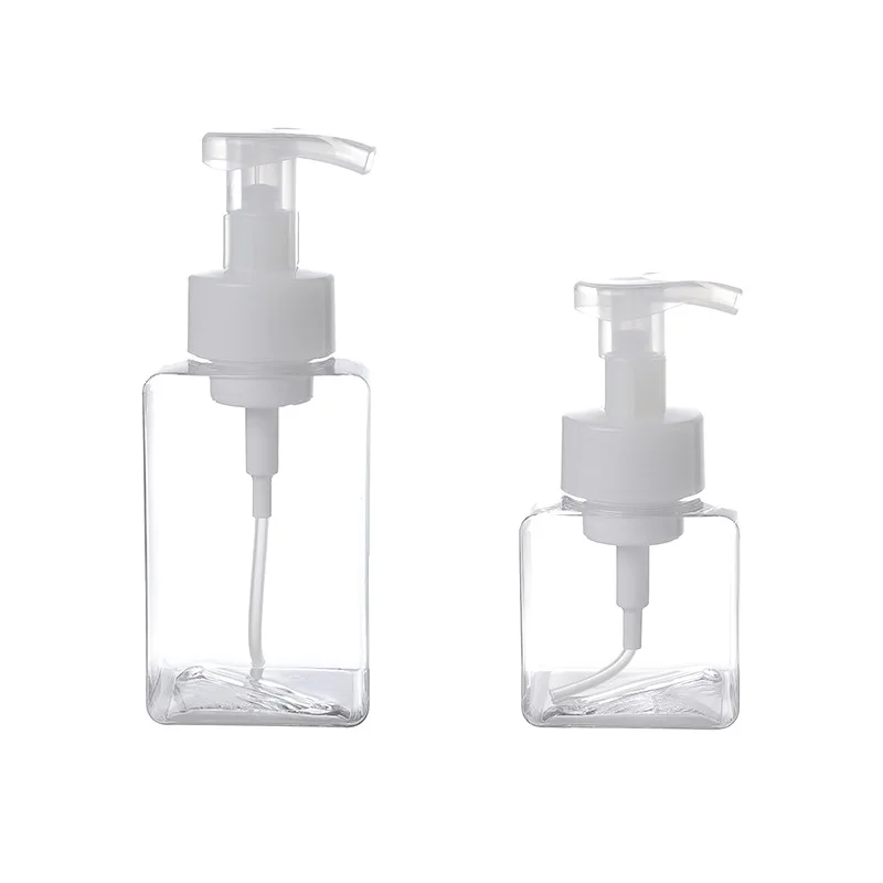 Foam Pump Bottle 250/450ml Plastic Mini Empty Soap Refillable For Travel Cleaning Cosmetics