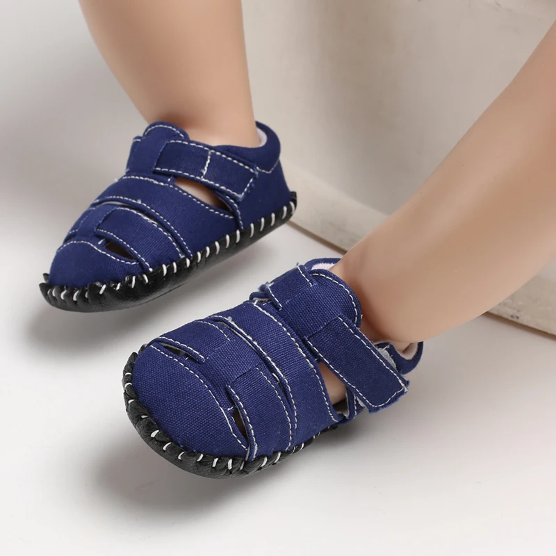 Fashionable 0-18M Newborn Summer Sandals With Hollowed Out Breathable Boys' Shoes Casual Baby First Walking Shoes