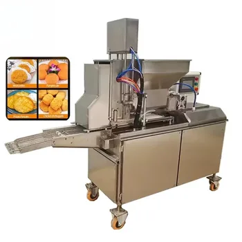 เครื่องขึ้นรูปเนื้อแฮมเบอร์เกอร์และไก่เนกัทแบบอัตโนมัติเต็มรูปแบบสำหรับรูปทรงต่างๆ 1