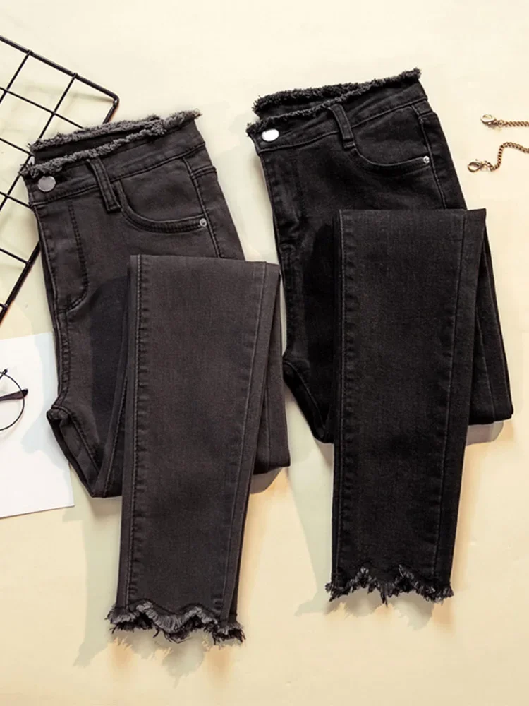 

High Waist 2023 Jeans Female Denim Pants 5XL Plus code Womens Jeans Donna Stretch Bottoms Feminino Skinny Pants For Women Trouse