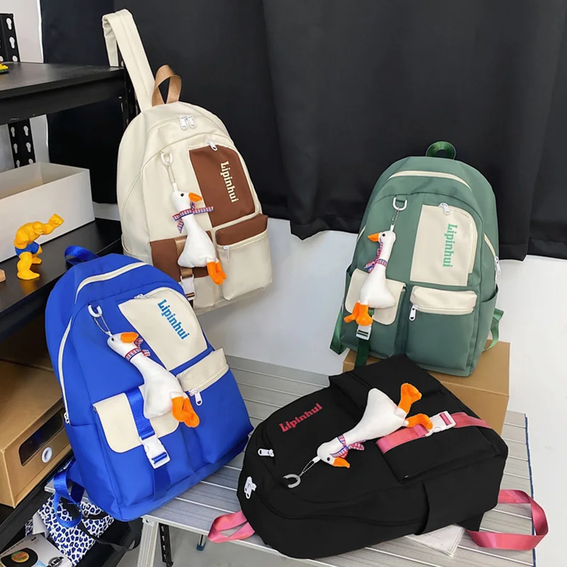 Waliicorners Nylon College Bag School Backpack New Trendy Cool Fashion Student Women Backpack Book Bag 7 S3a6dac08a30d4b0ba514be8c72c0ff93c