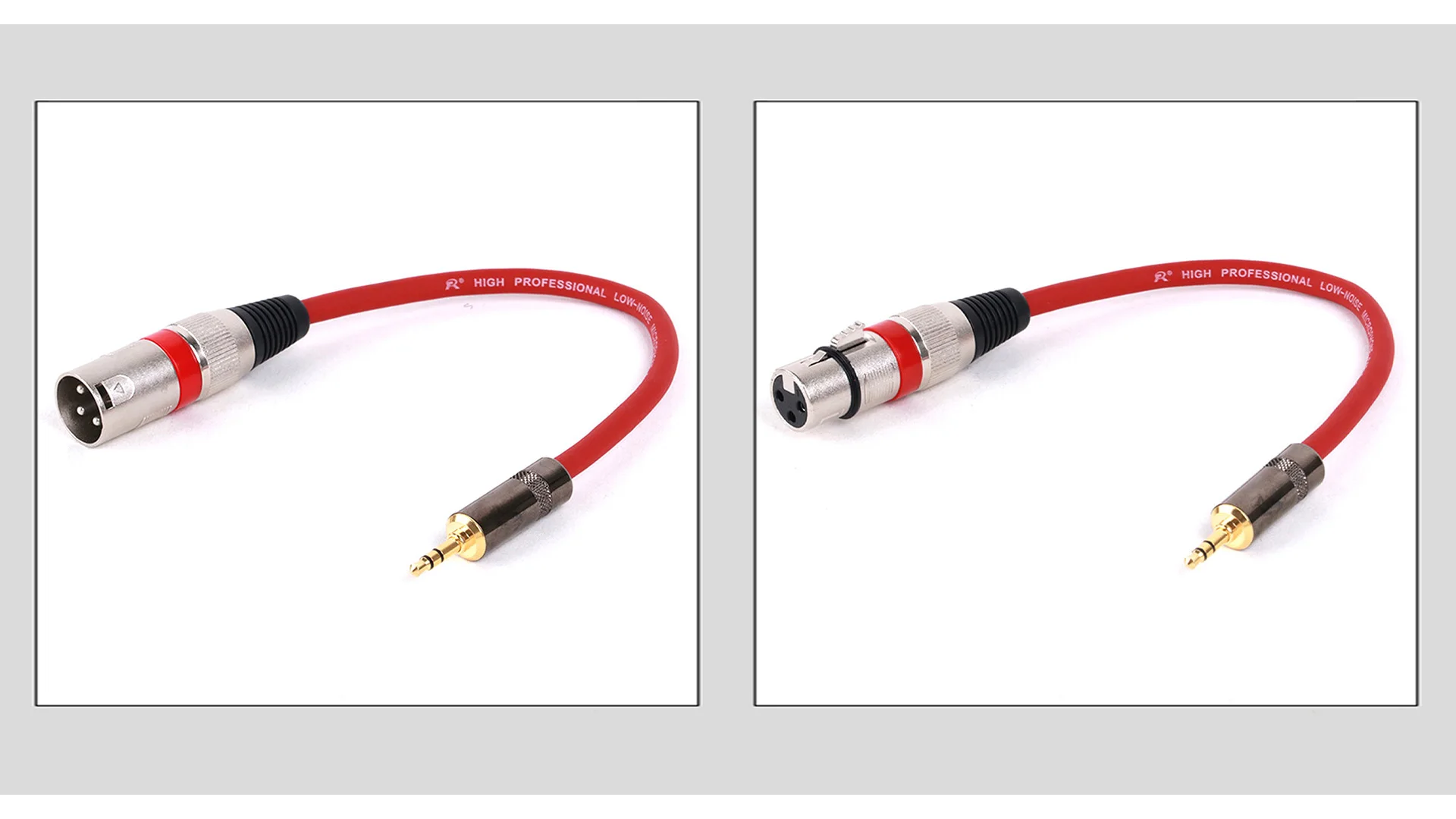 1pc 3-poliger xlr zu Buchse 3,5mm Stecker Stereo Audio 1/8 "trs 3,5mm Stecker zu xlr Stecker/Buchse Adapter kabel für Kamera Kopfhörer 0,3 M-25M – Detail 8