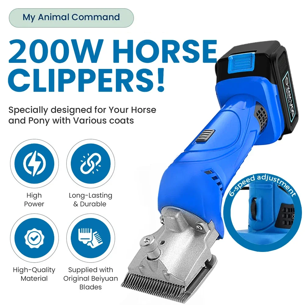 6 Gears 35 Teeth Electric Sheep Goat Shearing Machine Wireless Farm Sheep Wool Shaving Clipper Shear Tool For Makita 18V Battery 2