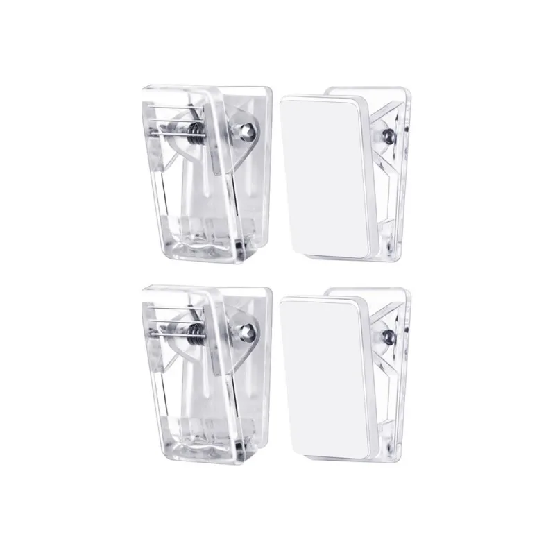 Clear Self-Adhesive Wall Clips, Multi-Pack for Photos and Posters, Ideal for Home and Office Use