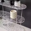 3-Tier Cups Storage Rack Creative Counter Organizer Premium Acrylic Tableware Display Shelf for Home Organizers and Decorate 5