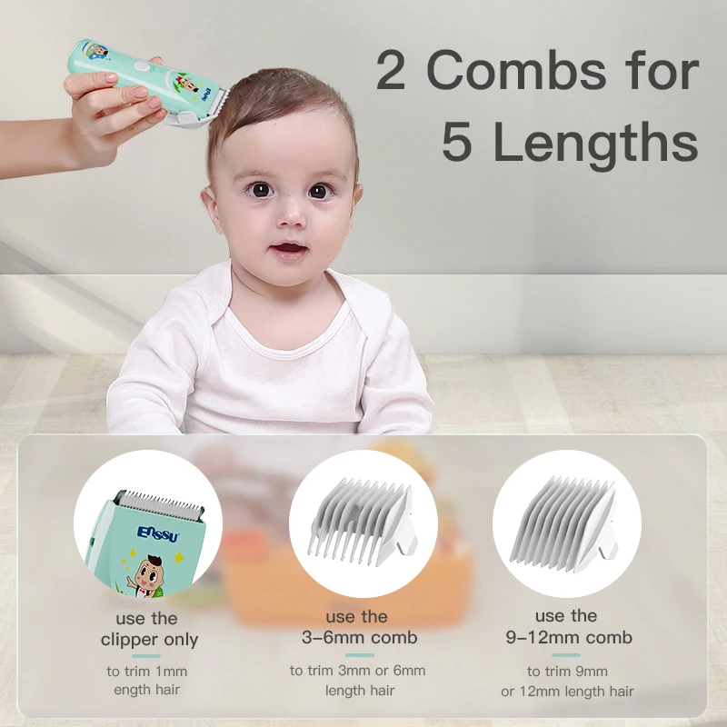 Baby Hair Clippers Quiet Trimmer Kids Children Waterproof Rechargeable Cordless Haircut Mathine Toddler Boy hair clipper hair trimmer