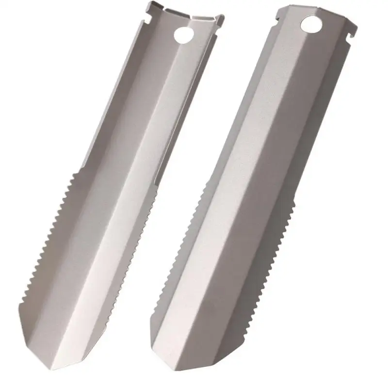 

2022 New Titanium Garden Hand Serrated Shovel Outdoor Camping Hiking Backpacking Trowel with Clip Camping Equipment