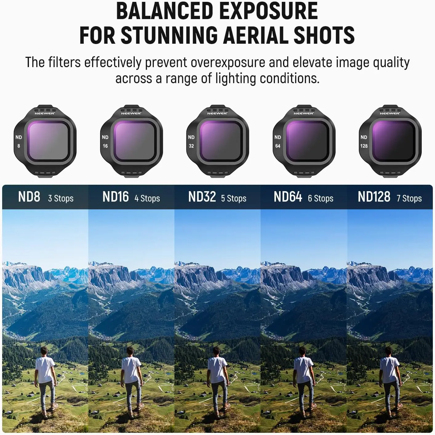 Hélices pour DJI Mini 5 Pro - Lot de 8 pales de rechange