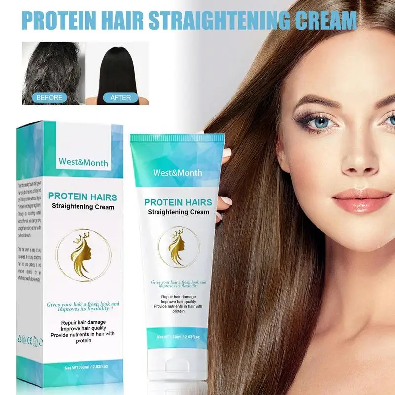 Keratin Protein Correcting Cream Silk & Gloss Hair Straightening Replenish Hair Nutrition Moisture Professional Styling