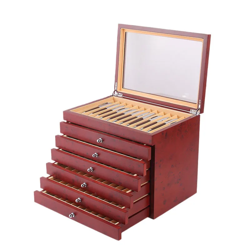 Portapenne In Legno Grezzo Quadrato - 10x8x8cm, Personalizzabile Con Decoupage