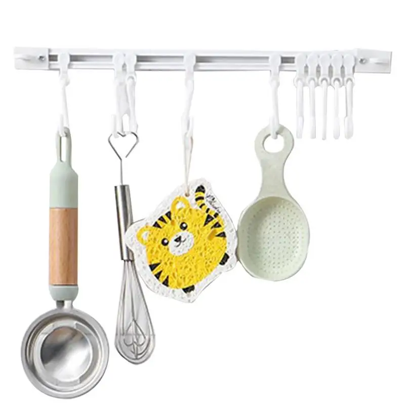 Wall Mounted Rack For Kitchen Wall Hangers Rail Kitchen Utensils Spoon Shovel Chopping Board Storage Rack accessories