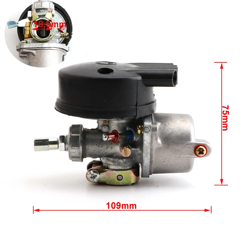 Carburatore Con Filtro Aria Per 49cc 60cc 66cc 80cc Carburatore 2 Tempi Motore Motorizzato Bicicletta Carb Carby Moto Parti Della Bici - immagine 2