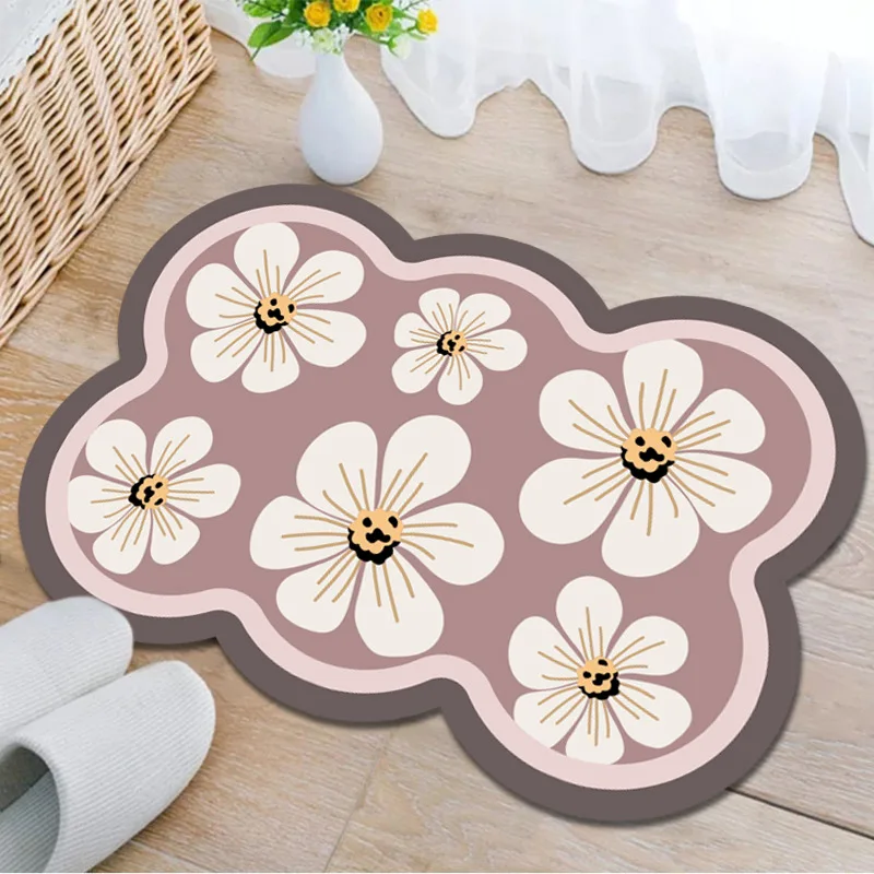 

Simple and scientific cloth mat, bathroom floor mat, bathroom anti-slip quick-drying door mat rug