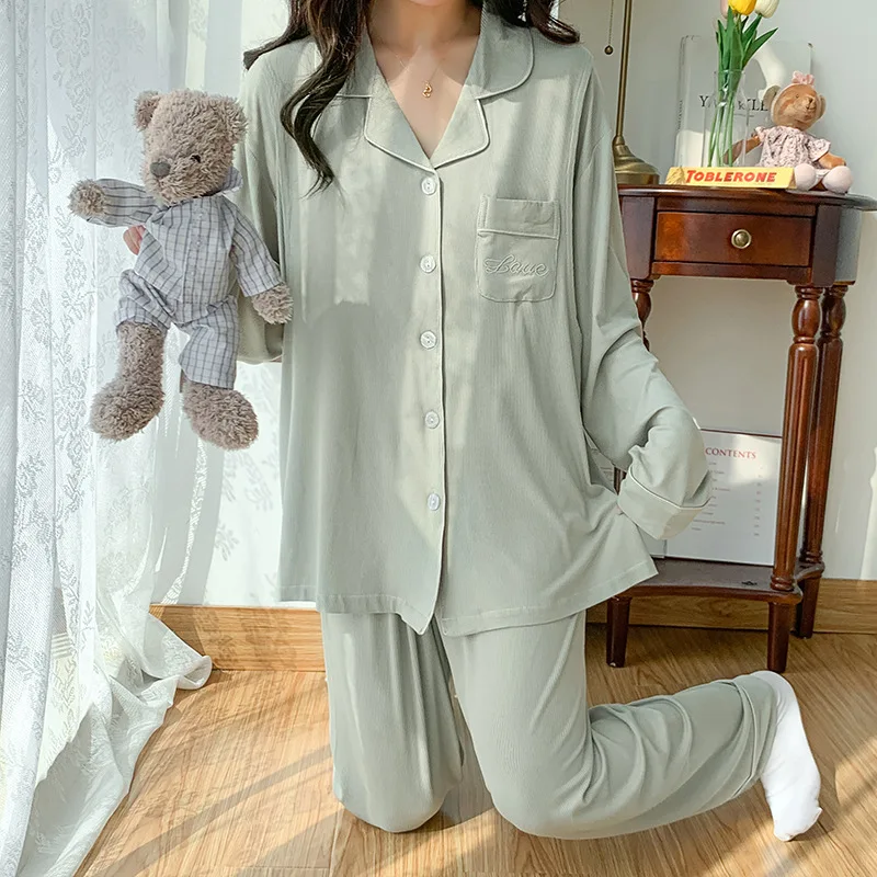 Confinement Clothing, Breastfeeding, Pregnant Women's Pajamas, Spring and Autumn Thin Maternity Breastfeeding, Confinement