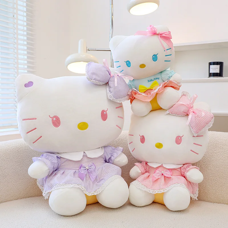 

Новинка, креативное платье-бабочка Sanrio Kawaii Hello Kitty, плюшевая игрушка, милое мультяшное украшение для пары, подарок на день рождения лучшего друга
