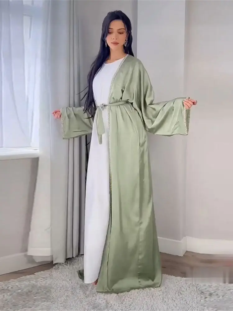 

Ramadan Eid Mubarak Islamic Clothing For Women Robe Musulmane Femme Kimono Abaya Turkey Arabic Muslim Modest Long Dress