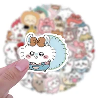 64PCS Cute Chiikawa Stickers Cartoon Laptop Phone Phone Case Luggage Fridge DIY Decal Graffiti Waterproof Sticker Kid Toy 2