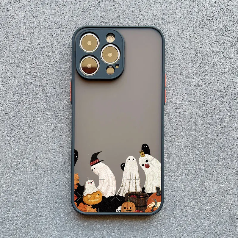 Niedliche Geister-Handyhülle für iPhone XS X XR 16 15Plus 17 16 15 13 12 11 Pro Max Mini 14 Plus Pro Max stoßfeste Rückseite Fundas – Detail 13