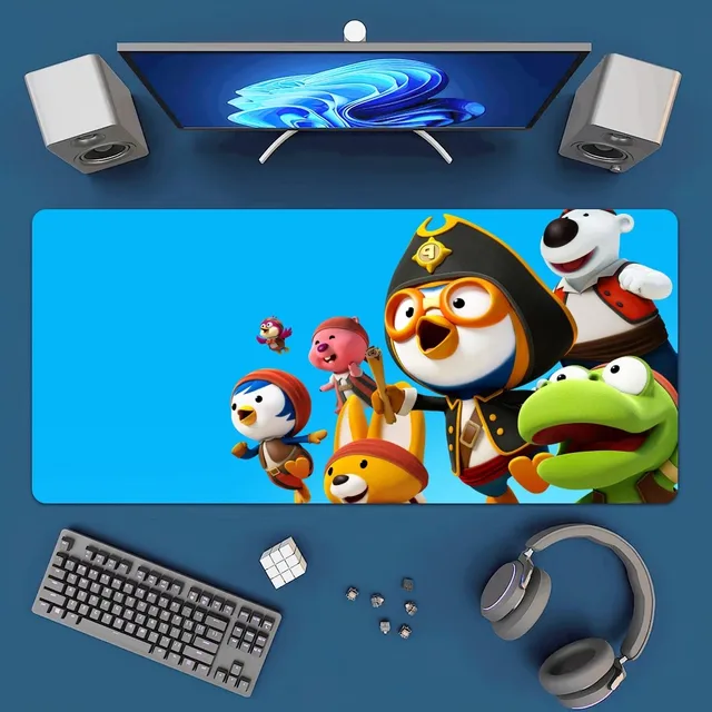 MINISO Korea Mousepad: A Delightful Workspace Essential 2 MINISO Korea Cartoon P-Pororo Cute Mousepad