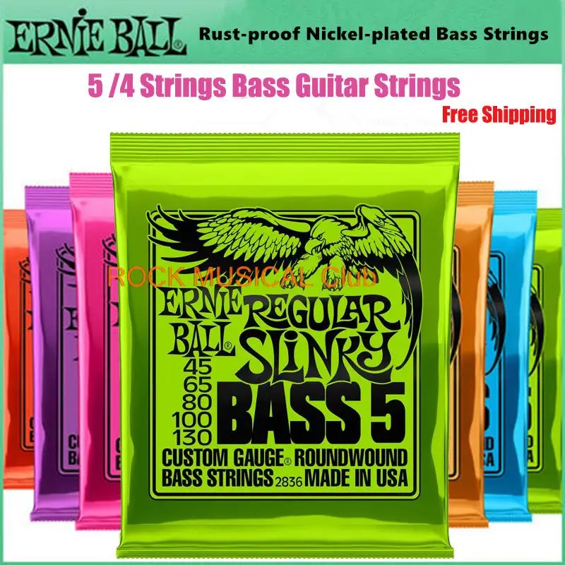 Ernie Ball Bass Strings Hybrid Slinky Round Wound For 4 String 2832