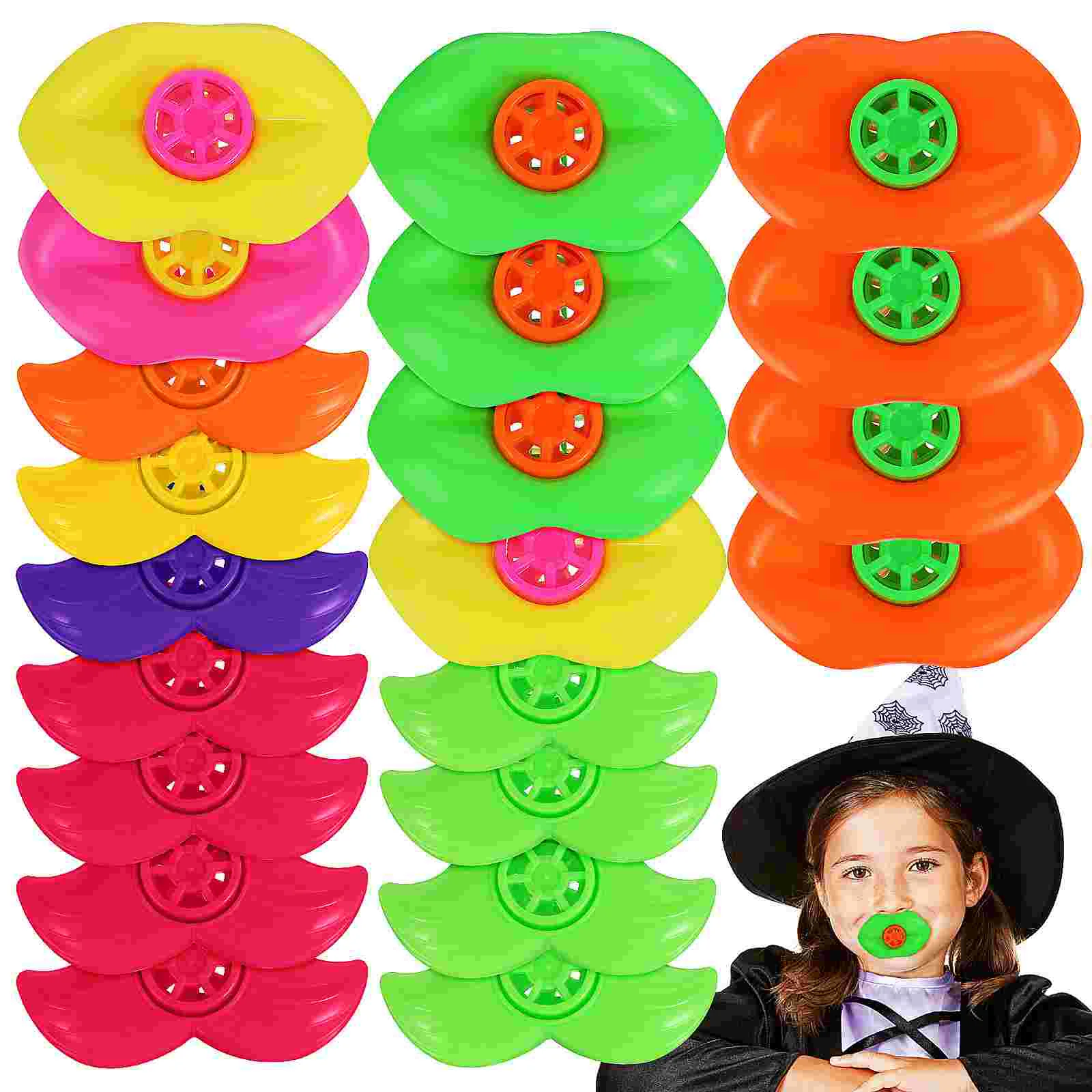 

Lip Whistles Noise Makers Kids Whistle Noise Makers Party Favors Goodie Bags Stuffers Funny Whistle Beard Lips Toys