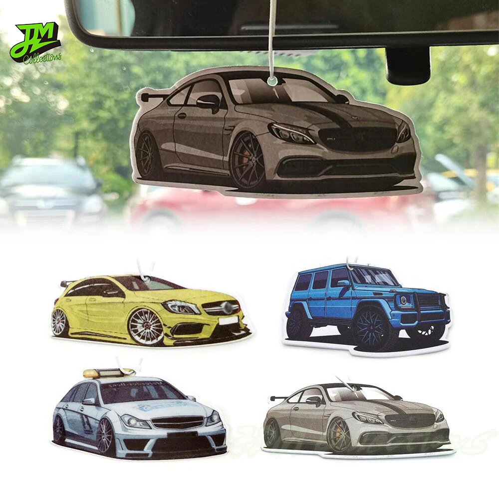 Car Air Freshener Hanging Rearview Mirror Perfume Pendant Solid
